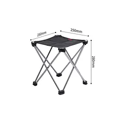 Стілець розкладний туристичний Naturehike NH20JJ019 (Чорний) - мініатюра 4