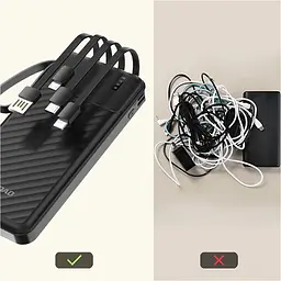 Павербанк Dudao Black 10 000 mAh / 10 Вт (6977196681853) - мініатюра 7