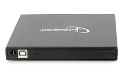 Оптичний привід Gembird Black, DVD+/-RW, USB 2.0 (DVD-USB-02) - мініатюра 3