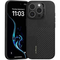 Чохол Benks Montage ArmorPro Kevlar Case 600D/1500D MagSafe для Apple iPhone 16 Pro Max Black (6948005905088) [117758]