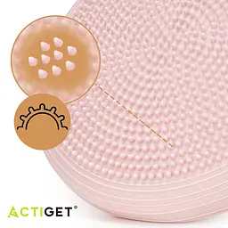Балансувальна подушка-диск Actiget 34 см сенсомоторна, масажна ACT0115 Pink - мініатюра 6