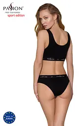 Трусики-слипы из хлопка с эластаном Passion PS004 Panties black, S (черный) - миниатюра 6