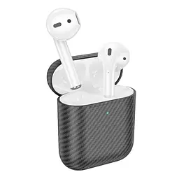Bluetooth Стерео Гарнітура Borofone BW01 Plus, TWS, carbon version, BT5.1, 4h, 30mAh, 350mAh, Чорний - мініатюра 2