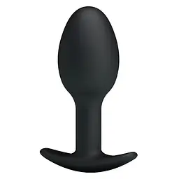 Анальна пробка Pretty Love Silicone Anal Plug 8.4 см (чорний) - мініатюра 2