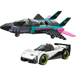 Конструктор LEGO City Реактивний літак проти автомобіля 259 деталей (60489) - мініатюра 10