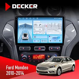 Штатна магнітола Ford Mondeo 2010-2014 Climate Decker D10-010 6x128, DSP, 4G, 2K Decker (НФ-00009325)