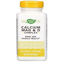 Кальцій, магній та вітамін D, Calcium Mag & D, 250 капсул Nature's Way vit0002598