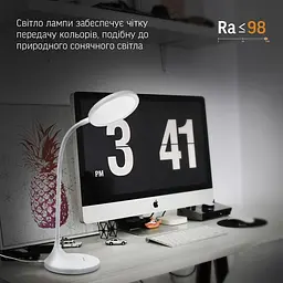 Настiльна лампа Videx LED VL-TF14W 20W 4100K біла (VL-TF14W) - мініатюра 6