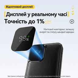 Повербанк Essager ES-D023 20000 mAh 22.5W з вбудованими кабелями USB-C та Lightning, чорний - мініатюра 13