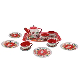 Дитячий набір посуду Tea set 620-C5 метал, 14 предметів - мініатюра 3