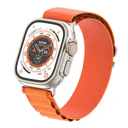 Ремінець для Apple Watch 42 (Series 11-10)/41/40/38, помаранчевий, Alpine Loop Alpina Band, тканинний поліестеровий ремінець для смарт-годин, дихаючий, для активного відпочинку та спорту, ArmorStandart (ARM64978) - мініатюра 4