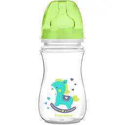 Антиколікова пляшечка Canpol Babies Easystart Кольорові звірята 12+ 240 мл зелений (35/206)