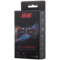 Навушники 2E TWS Novem Pro True Wireless Waterproof Mic Black (2E-EBTWNPBK) - мініатюра 10