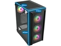Корпус FSP CMT218AB Black - мініатюра 2