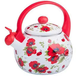 Чайник INTEROS 2,2л зі свистком FT7 RED HANDLE МАК