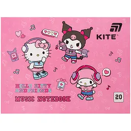 Нотний зошит А5 20арк. Hello Kitty №HK26-405/Kite/ - мініатюра 1