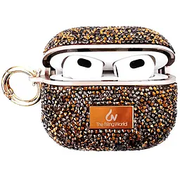 TPU чохол Bling World Rock Diamond для навушників AirPods 3 Золотий - мініатюра 2