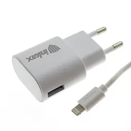 Мережевий зарядний пристрій Inkax CD-08 1A 1USB / Lightning - мініатюра 2