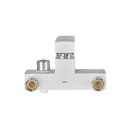 Змішувач для ванни з лійкою Plamix Kubus-009 Euro SET white PM0673 Білий - мініатюра 5