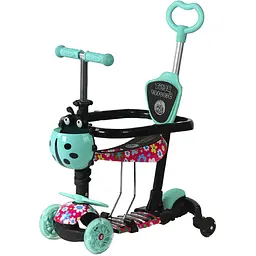 Самокат 5 в 1 Best Scooter 54х14х63-72 см Різнобарвний 000231709