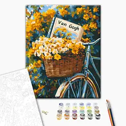 Набір для розпису по номерах Велосипед Ван Гога BS54319 Різнокольоровий shop (9995482430913)
