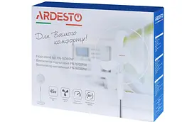 Вентилятор підлоговий Ardesto FN-1608RW 45 Вт Білий (2618982673) - мініатюра 5