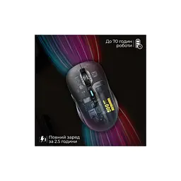 Мишка Promate Samo Wireless/Bluetooth Black (samo.black) - мініатюра 6