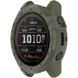 Чохол-бампер DK для Garmin Tactix 7 Силікон Outlines (015830) (green) - мініатюра 3