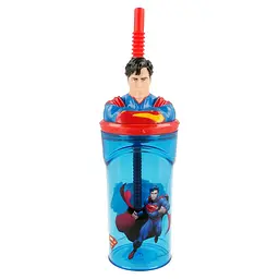 Стакан для дітей з трубочкою 360 мл Stor Superman (93058)
