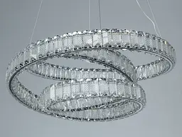 Люстра кришталева підвісна LED Diasha D8879/500CH, хром, Ø52 см, 92 W, пульт - мініатюра 4