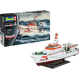 Збірна модель Revell Пошуково-рятувальне судно Hermann Marwede рівень 4, масштаб 1:200, 78 деталей (RVL-05812) - мініатюра 3