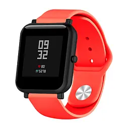 Ремінець силіконовий Boorui для годинника 20 мм Sport design червоний - мініатюра 2