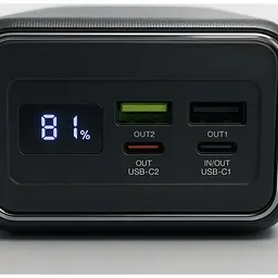 Батарея універсальна GEAR 50000mAh, PD/22.5W, black (SP05) - мініатюра 3