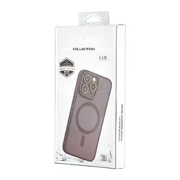 Чохол Silicone Matte Case Protected Camera with MagSafe iPhone 15 Pro Purple - мініатюра 2