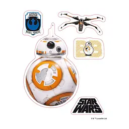 Стікер-наклейка ABYstyle Star Wars — BB8/Rey 16х11 см / 2 аркуші (ABYDCO359) - мініатюра 2