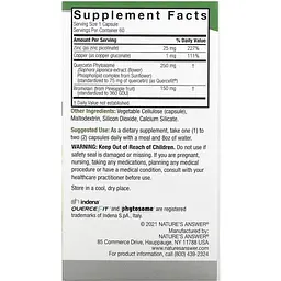Кверцетин Nature's Answer Quercetin Blend 250 мг 60 вегетаріанських капсул - мініатюра 3