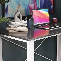 Письмовий стіл Ferrum-decor Драйв 750x1000x600 Білий метал ДСП Сосна Кембра 16 мм (FRD-103103) - мініатюра 5
