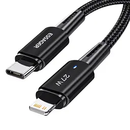 Кабель Essager Type-C – Lightning 27W, 2 м, чорний