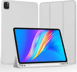 Чохол-книжка CDK для Apple iPad Air 10.9" 4gen 2020 екокожа/силікон Smart Case cлот стилус (011190) grey - мініатюра 2
