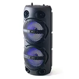 Портативна Bluetooth колонка RIAS RX-6208 6.5" RGB з мікрофоном 1800 mAh 20W Black - мініатюра 2
