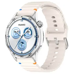 Силіконовий ремінець Wavy для Smart Watch 20mm Antique White