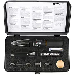 Газовий паяльник Wurth WгLг 100 з набором насадок (0984990100)