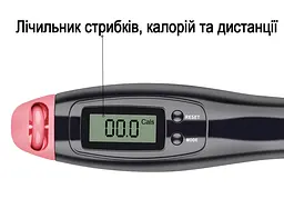 Швидкісна скакалка з лічильником EasyFit чорно-рожевий (EF-1916-BP) - мініатюра 2