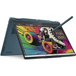 Ноутбук Lenovo Yoga 7 2- in- 1 14AKP10, 83JR000YBM, AMD Ryzen AI 5 340 (6 ядер), AMD Radeon 840M, 24 ГБ 7500 МГц Тип: LPDDR5X, сірий - мініатюра 2