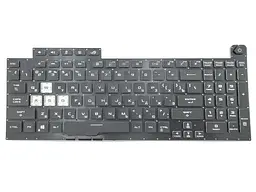 Клавіатура для ноутбука ASUS G731 G731GW G731GT G731GU G731GV (RU чорна з RGB підсвічуванням) Оригінал. - мініатюра 3