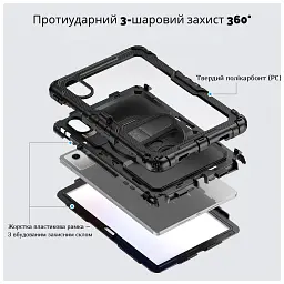 Чохол до планшета BeCover FortTab Lenovo Idea Tab/K11 (2nd Gen) TB336/Xiaoxin Pad (2025) 11" Black (714080) - мініатюра 4