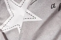Комплект постільної білизни Moon&Star Бязь Gold Люкс Gray Stars Дитячий 110x140 см наволочки 2x40x40 см - мініатюра 7