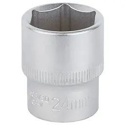 Торцева головка Sigma шестигранна коротка 1/2" 24мм CrV mid (6071241)