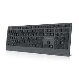 Клавіатура REAL-EL RK-715W Wireless/Bluetooth Black/Gray (EL123100051) - мініатюра 4
