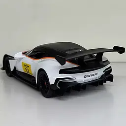 Колекційна металева модель автомобіля АвтоЕксперт Aston Martin Vulcan AMR Pro з інерцією, світлом та звуком 1:24 - мініатюра 5